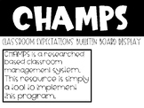 CHAMPS Bulletin Board Display