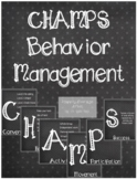 CHAMPS Bulletin Board Posters (Chalkboard)