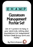 CHAMPS Classroom Management Poster Set