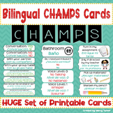 CHAMPS Classroom Management Posters | Bilingual Spanish/English