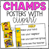 CHAMPS Classroom Management Posters with Clipart