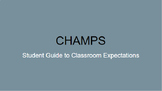 CHAMPS Color Coded Classroom Expectations