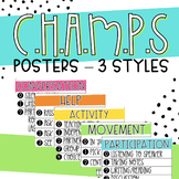 CHAMPS Decor Classroom Management Posters