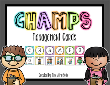 Preview of CHAMPS Management Cards