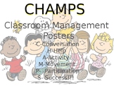 CHAMPS Peanuts Gang/ Charlie Brown Classroom Management Posters