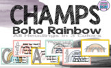 CHAMPS Posters- Boho Rainbow