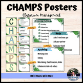 CHAMPS Posters Classroom Behavior Management - EDITABLE