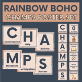CHAMPS Posters - Rainbow Boho (Bulletin Board Set)