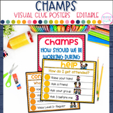 CHAMPS Posters - Visual Cues Cards - Classroom Management 
