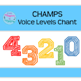CHAMPS Voice Levels Chant & Poster