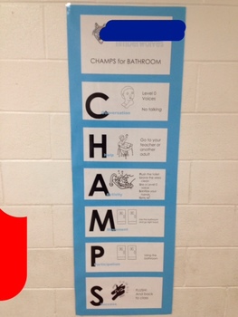 Preview of CHAMPS poster for school hallways