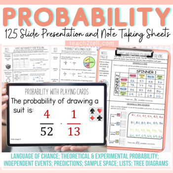Preview of Chance and Probability Activities PowerPoint Presentations and Guided Notes