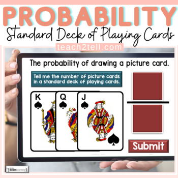 Preview of Theoretical Probability Activities Playing Cards Boom Digital