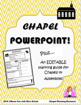 Preview of CHAPEL PowerPoint PLUS Bonus: Editable Planning form