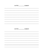 CHAPTER SUMMARY PAGES TEMPLATE