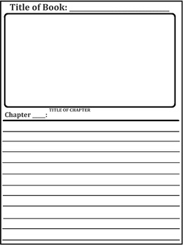 Preview of CHAPTER SUMMARY REPORT  - CHAPTER NOVEL BOOK - Write and Draw