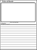 CHAPTER SUMMARY REPORT  - CHAPTER NOVEL BOOK - Write and Draw