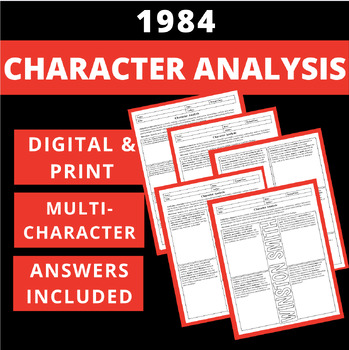 Preview of CHARACTER ANALYSIS - 1984 - MULTI & ONE-PAGER - DIGITAL & PRINT