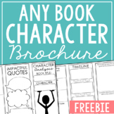 CHARACTER ANALYSIS Book Report Activity | Generic Novel Un