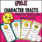 Character Traits With EMOJI Theme Cards and Activities