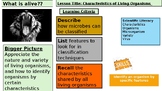 CHARACTERISTICS OF LIVING ORGANISMS LESSON