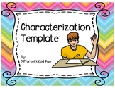 CHARACTERIZATION GRAPHIC ORGANIZER AND PARAGRAPH TEMPLATES