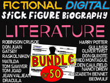 CHARACTERS FROM LITERATURE - 50 Fictional Digital Stick Fi