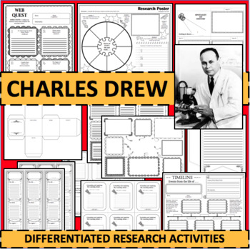 Preview of CHARLES DREW Biographical Biography Research Activities DIFFERENTIATED!