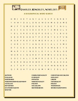 Preview of CHARLES KINGSLEY: NOVELIST, A BIOGRAPHICAL WORD SEARCH