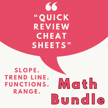 Preview of CHEAT SHEET BUNDLE: Middle School Math