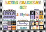 CHECKERED CLASS DECOR Calendar 2 Styles - Flip Calendar or