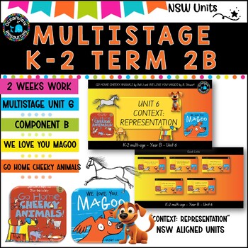 Preview of CHEEKY ANIMALS, MAGOO, NSW MultiStage K-2 Unit 6 component B ENGLISH TERM 2B