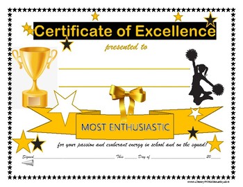 award enthusiastic cheerleading