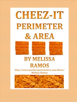 Preview of CHEEZ-IT Perimeter and Area Activity, Pre-Test, and Post-test