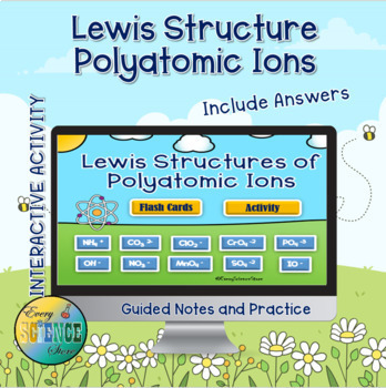 Preview of CHEMISRY: LEWIS STRUCTURES POLYATOMIC IONS. Total electrons