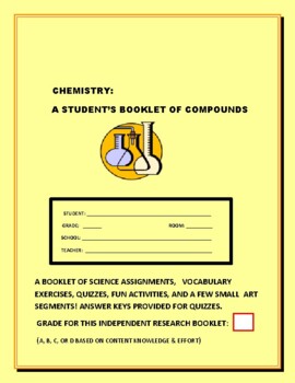 Preview of CHEMISTRY:STUDENT'S  BOOKLET OF COMPOUNDS: GRS. 6-12, MG, EARTH SCIENCE, SCIENCE