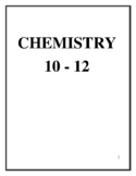 CHEMISTRY GRADE 10 - 12 LESSON NOTES