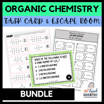 Preview of CHEMISTRY Organic Chemistry Escape Room & SCOOT Activity BUNDLE