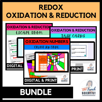Preview of CHEMISTRY REDOX Oxidation & Reduction Activity BUNDLE