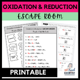 CHEMISTRY REDOX Oxidation & Reduction Escape Room Activity