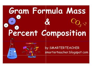 Preview of CHEMISTRY - SMART Notebook - Gram Formula Mass and Percent Composition