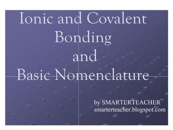Preview of CHEMISTRY - SMART Notebook - Ionic and Covalent Bonding and Nomenclature