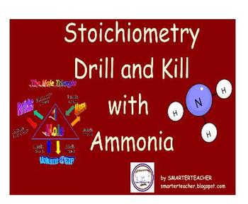 Preview of CHEMISTRY - SMART Notebook - Stoichiometry Drill and Practice Packet