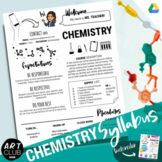 CHEMISTRY SYLLABUS Template | Editable B&W Version + Water