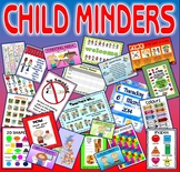 CHILD MINDER POSTER PACK - 30+ STARTER KIT -ENGLISH MATHS 
