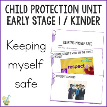 Preview of CHILD PROTECTION UNIT - Early Stage 1/Kindergarten: Keeping myself safe