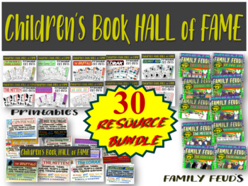 Preview of CHILDREN'S BOOK HALL OF FAME MEGA BUNDLE: 30 PPTs, Handouts, Family Feuds & more