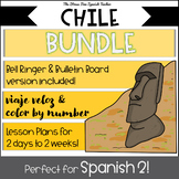 CHILE Spanish CI Reading AND Color By Number BUNDLE Hispan