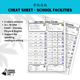 CHINESE Cheat Sheet - School facilities 学校设施