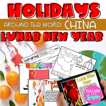 Preview of CHINESE LUNAR NEW YEAR Teaching BUNDLE: Presentation, activities, and writing